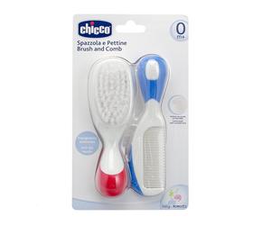 Chicco Spazzola in Nylone e Pettine Set Igiene Neonato