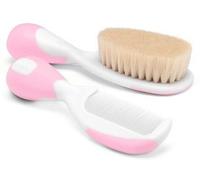 Chicco 00006569100000 spazzola e pettine Rosa, Bianco 2 pz
