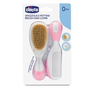 Chicco Spazzolino e Pettine Naturale Rosa