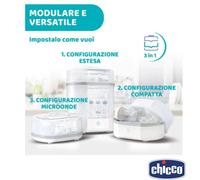 CHICCO Sterilizzatore a Vapore Rapido Sterilizza Ciucci Piccoli Oggetti in 5min