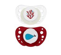 Chicco Succhietti Air Rosso Lumi Silicone 16-36 Mesi 2 Pezzi