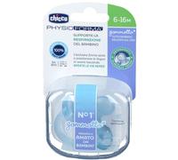 Chicco gommotto physio soft silicone 6-12 mesi azzurro