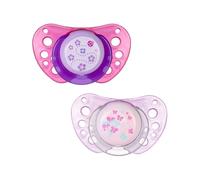 Chicco Succhietto Chicco Physio Air Girl in silicone 0-6m, 2 pezzi