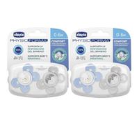 Chicco Succhietto Comfort Boy Silicone 0-6 Mesi 2 Pezzi 2x1 St