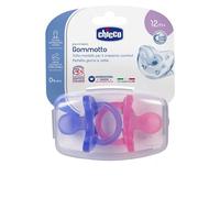 Chicco - Succhietto Gommotto Physio Soft in Silicone 2pz, 12m+ Bimba