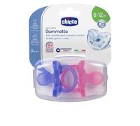 Chicco - Succhietto Gommotto Physio Soft in Silicone 2pz, 6-12m Bimba
