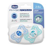 Chicco Succhietto Light Boy Silicone 2-6 Mesi 2 Pezzi 2 Pc