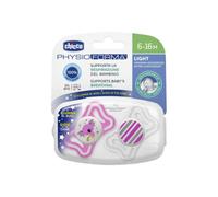 Chicco (artsana) Chicco Succhietto Light Lumi Silicone 6-16m 2 Pezzi