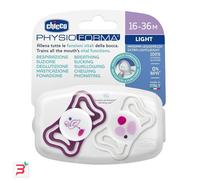 Chicco PhysioForma Light, Succhietto in Silicone 16-36 Mesi, Ciuccio Bimba con Tettarella in Silicone, Leggero e Traspirante, Forma Ergonomica, Supporta il Corretto Sviluppo della Bocca, Rosa, 2 pezzi