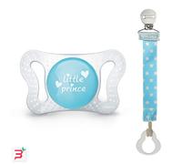 Succhietto Chicco Micrò 0-2m + Fashion Clip Azzurro