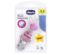 Chicco Succhietto Micrò e Clip Girl 0-2M, Silicone, Rosa