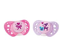 Chicco Succhietto Physio Air Bimba in Caucciù, 6-12 Mesi, 2 Pezzi, Colori Assortiti