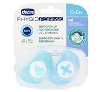 Chicco Succhietto Physio Air in Silicone, Ciuccio per Bimbo, Modelli Assortiti, 0-6 Mesi, 2 Pezzi