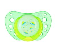 Chicco Succhietto Physio Air Night in Silicone, Ciuccio per Bimbi, 0-6 Mesi, 2 Pezzi, Colori Assortiti