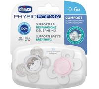 Chicco 00075121110000 ciuccio per bambino Ciuccio ultra morbido Rotondo Silicone Rosa