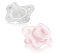 Chicco Gommotto PhysioForma Mini - Silicone morbido - 0-2 mesi - Rosa - 2 pz