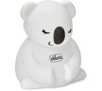 Chicco Luce Notte, Luce Notturna Ricaricabile Per Bambini a Forma Di Simpatico Koala, Luce Notte Portatile, Morbido Materiale, 8 Luci Multicolore, Cavo USB Incluso, 0 Mesi+