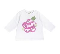 Chicco, T-Shirt a Maniche Lunghe con Stampa Fiore per Neonata (IT, età, 24 Mesi, Bianco)