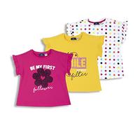 Chicco, T-Shirt Bambina, Set di 3 Magliette a Maniche Corte, in 100% Cotone, Ottimi per la Primavera e L'Estate, Abbigliamento Bambine e Ragazze