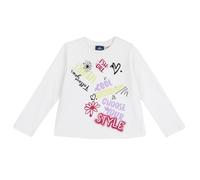 Chicco T-Shirt in Cotone, a Maniche Lunghe Bambina e Ragazza, Bianco, 4 Anni, Designed in Italy