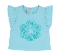 CHICCO T.SHIRT M/C ART. 011907 COLORE AZZURRO MEDIO BAMBINA