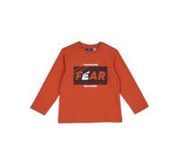 Chicco T-Shirt Manica Lunga in Cotone Bambino 7 Anni - 122 cm Color Arancio con Stampa Centrale