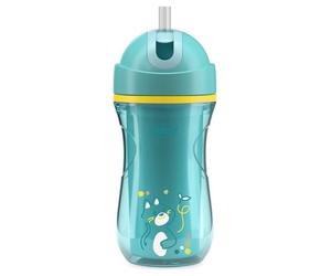 Chicco Tazza bimbo termica con cannuccia (266ml) (14m+) SPORT CUP Azzurro