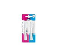 CHICCO Testine di Ricambio per Spazzola Dentata Elettrica Set da 2 Pezzi colore Bianco