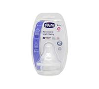 Chicco Tettarella Benessere, Flusso Pappa, Silicone, Bianco, 6 Mesi +, 2 Pezzi
