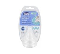 Chicco Tettarella Fisio Silicone 6m+ 2 unità - Tettarella neonato