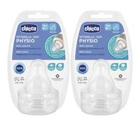 Chicco Tettarella Perfect 5 2M In Silicone 2 Fori 2 Pezzi 2x1 St