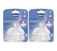 Chicco Tettarella Stepup New 6M+ Flusso Veloce 2x2 Pc