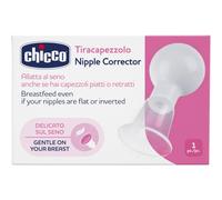 Chicco Tiracapezzoli, Stimola Delicatamente l'Estensione dei Capezzoli, per Capezzoli Piatti o Retratti, Delicato sul Seno, Controlla la Pressione Manualmente, 1 Pezzo