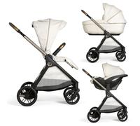 CHICCO Trio Bellagio 2 Gran Comfort 2026 con Seggiolino Auto First-Seat Recline i-Size kit Antiabbandono in OMAGGIO : Colore - Amber Glow