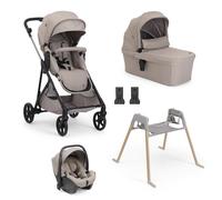 CHICCO - Trio Seety² Sandshell con Navicella e Seggiolino Auto Kory Essential + Stand Lullaglide e Adattatori OMAGGIO