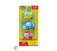 Chicco Rolling Wheels, pattuglia di Auto per Bambini, Veicoli di Polizia Policía Turbo Ball City Patrol, 3 Mini Ruote, Rotolano Come Palline, Multicolore, 10756