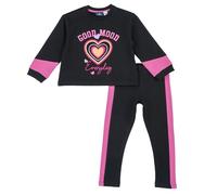 Chicco, Tuta per bambina con maniche lunghe, Rosa e nero, 3 anni
