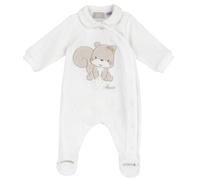 Chicco Tutina Con Apertura Davanti, Pigiama Bimba 0-24, Bianco (2), 6 mesi, Designed in Italy