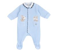 Chicco Tutina Con Apertura Frontale, Pigiamino per bambino e neonato Bimbo 0-24, Azzurro (7-1M), 0 mesi, Designed in Italy
