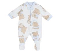 Chicco Tutina Con Apertura Frontale, Pigiamino per bambino e neonato Bimbo 0-24, Bianco (1M), 0 mesi, Designed in Italy