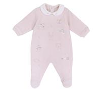 Chicco Tutina Con Apertura Patello, In Ciniglia, Pigiama Bimba 0-24, Rosa (5-1M), 0 mesi