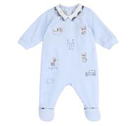 Chicco Tutina Con Apertura Patello, In Ciniglia Bimbo 0-24, Azzurro (4) 1M, 1 mesi, Designed in Italy