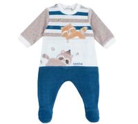 Chicco Tutina Con Apertura Patello, In Ciniglia Bimbo 0-24, Multicolore 1M, 1 mesi, Designed in Italy