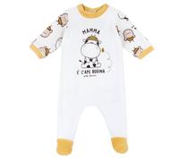 Chicco Tutina Con Apertura Patello, In Ciniglia Unisex - Bimbi 0-24, Bianco (2) 1M, 1 mesi, Designed in Italy