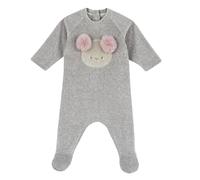 Chicco, Tutina girocollo in ciniglia a coste con apertura dietro, Beige, 3 mesi