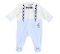 Chicco Tutina In Ciniglia, Con Apertura Davanti Neonato 0-24 mesi, Azzurro (3), 1 mesi, Designed in Italy