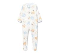 Chicco, Tutina in Cotone con Piedino, Unisex 0-24, Azzurro (918), 0 Mesi