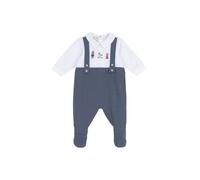 Chicco Tutina In Cotone Con Piedino Bimbo 0-24, Azzurro Scuro, 0 mesi