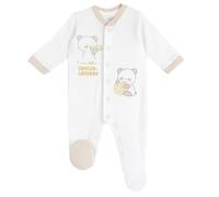 Chicco Tutina Unisex Indoor Apertura Davanti Neonato/Neonata 0-24 mesi, Bianco (3), 6 mesi, Designed in Italy
