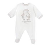 Chicco Tutine In Ciniglia Con Apertura Entrogamba Neonato/Neonata 0-24 mesi, Bianco, 1 mesi, Designed in Italy
